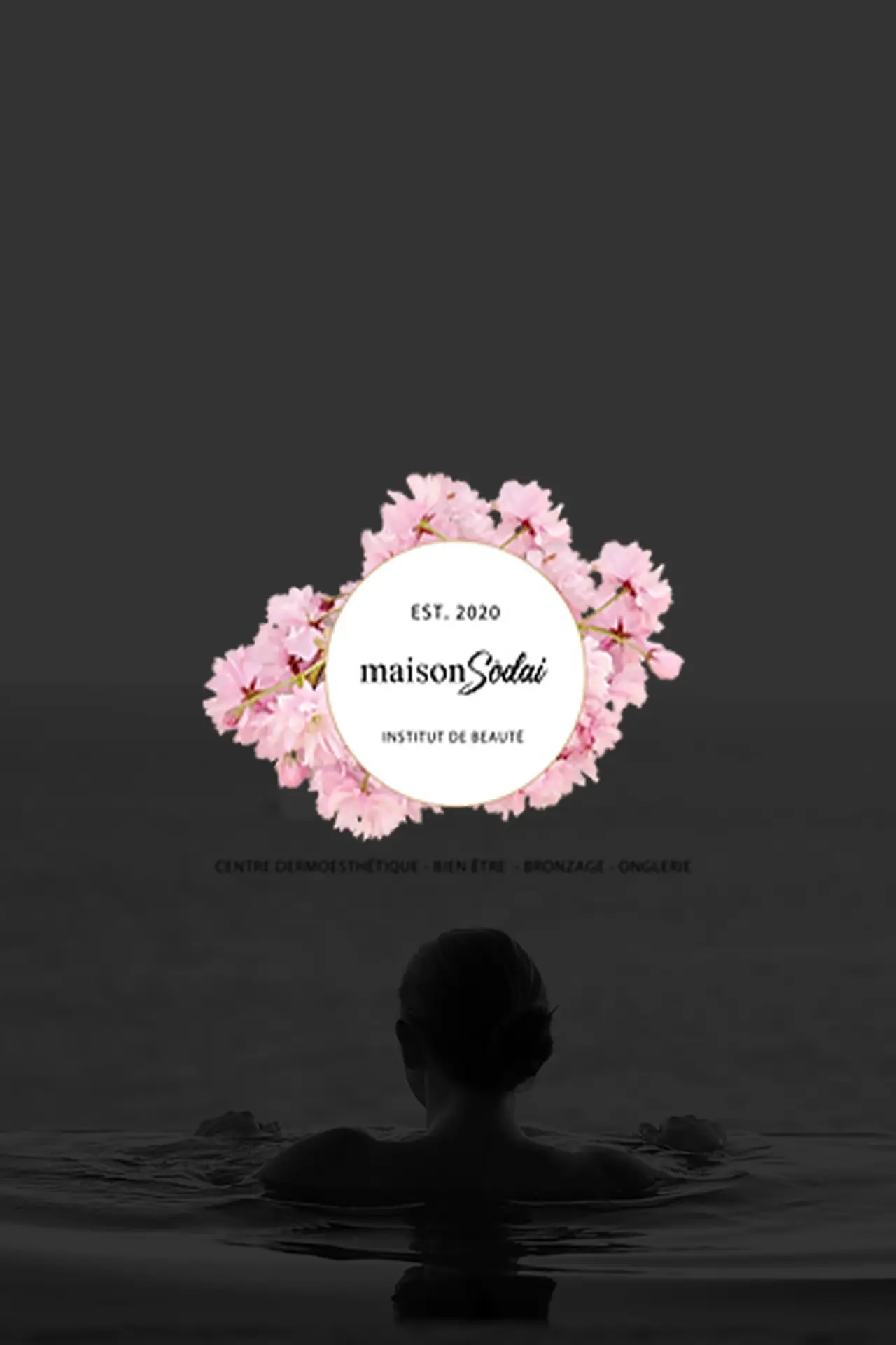 a person looking at a logo